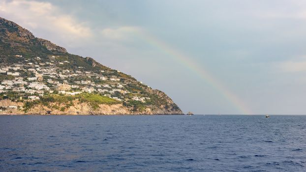 Rainbow over Amalfi Coast