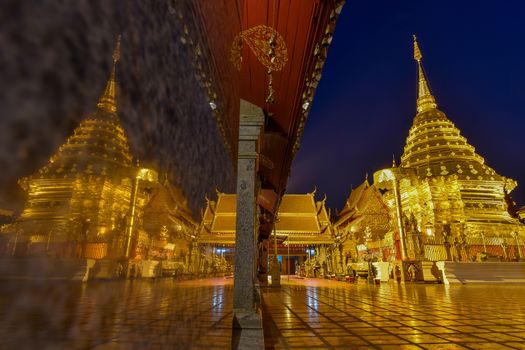 Pagoda at Doi Suthep temple.