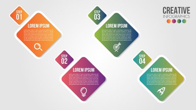 Infographic modern timeline design vector template for business