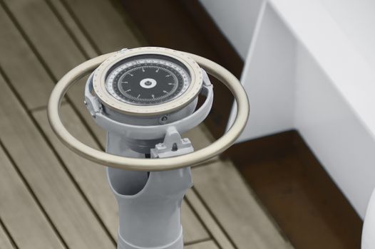 Close up of a Naval gyrocompass 