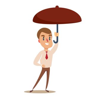 Business Man with an umbrella