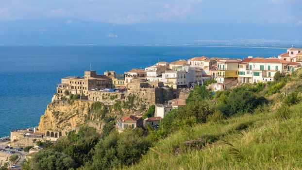 Aerial view of Pizzo town in Calabria, southern Italy