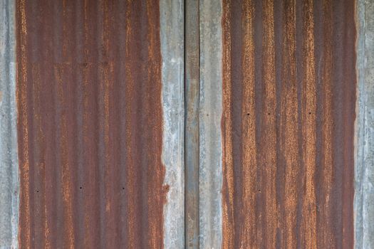Rusty galvanized iron background