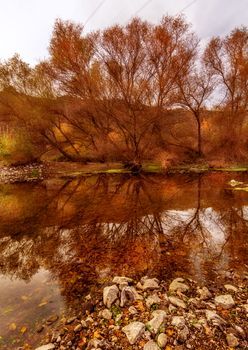 Adala Canyon in autumn and reflections