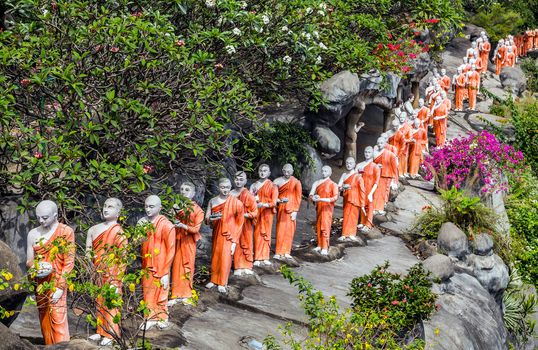 pilgrimage buddhist walking on mountain