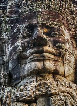 cambodia stone face Bayon temple Angkor Cambodia