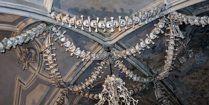 Candlestick, Chandelier made Skeleton Bones and Skull in Bone ch