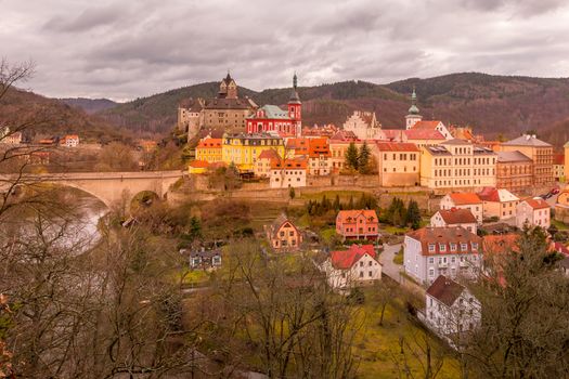 Historic town Loket, Bohemia