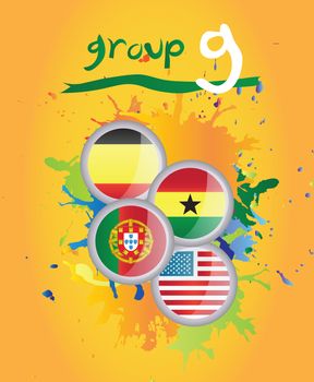 World cup group g vector
