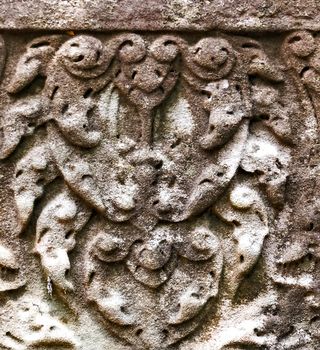 art of ancient Hindu god stone Cambodia. Ancient Khme