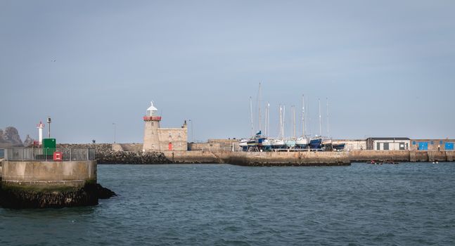 view of the fishing port of Howth, Ireland