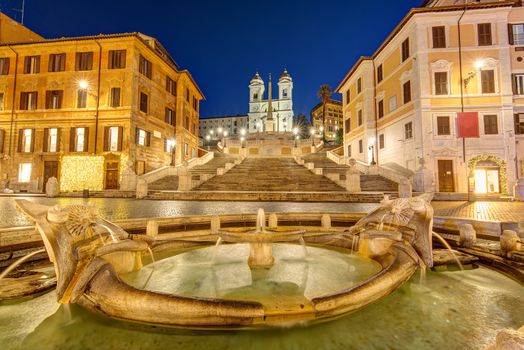 The famous Spanish Steps in Rome
