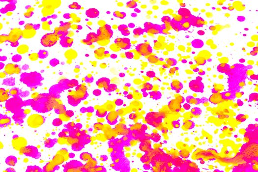 Abstract Vibrant Watercolour Splashes and Paint for Writing Over