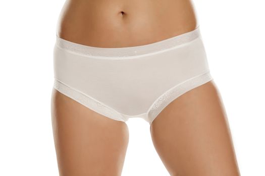 pretty feminine hips and white panties