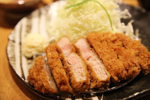 deep fried pork tonkatsu Japanese Tonkatsu
