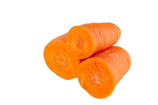 Carrots isolated on white background With clipping path