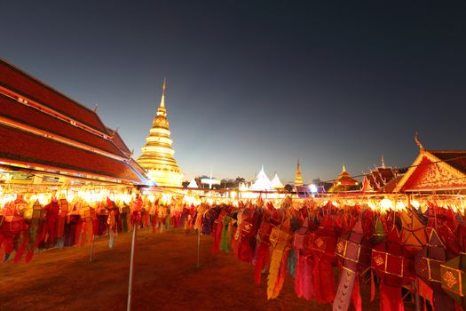 Lantern with Thai pagoda 