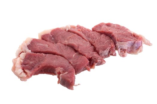 Raw fresh beef steaks, fresh sirloin steaks