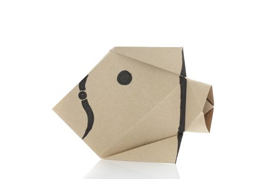 Origami fish by recycle papercraft