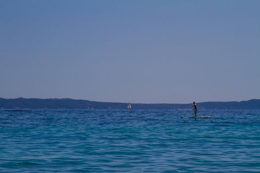 A Paddle Boarder