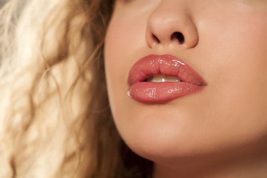 beautiful woman lips