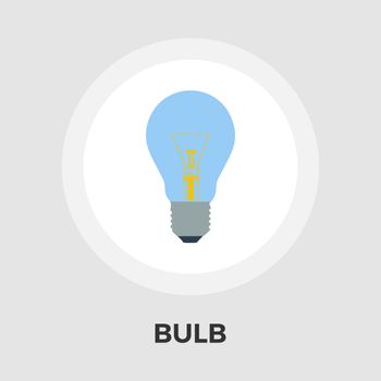 Bulb flat icon.