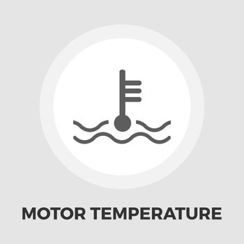 Motor temperature flat icon