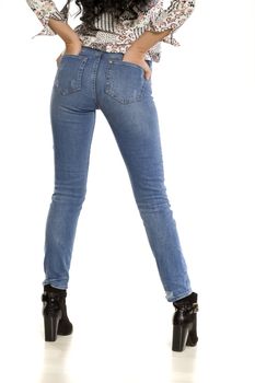 Pretty female ass in jeans
