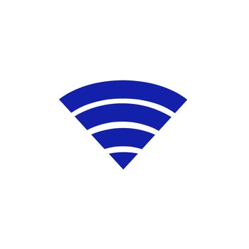 Wi Fi icon on white background.Social connections,