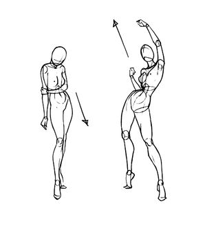 Tutorial of drawing female body. Drawing the human body, step by step lessons.