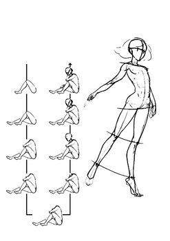 Tutorial of drawing female body. Drawing the human body, step by step lessons.
