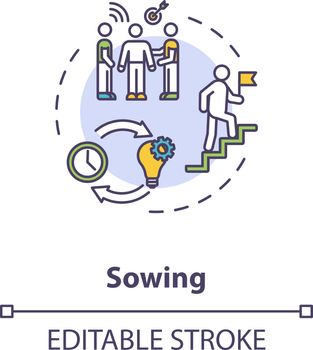 Sowing concept icon