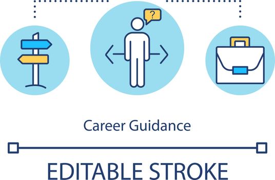 Career guidance concept icon
