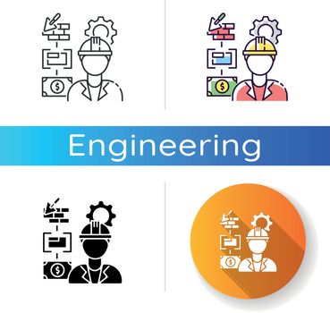 Manufacturing engineer icon