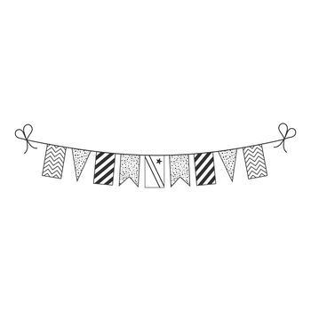 Decorations bunting flags for Democratic Republic of the Congo n
