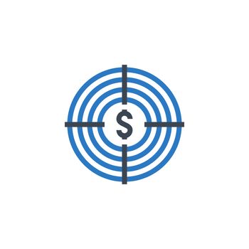 Funds Hunting related vector glyph icon.