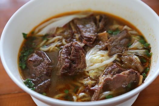 Beef Chinese noodle soup 