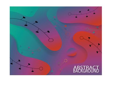 Modern abstract background colorful organic form. Fluid shapes composition with plastic pink and proton purple, Abstraction on gradient background, Vector illustration EPS 10