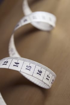 Tape measure in meters