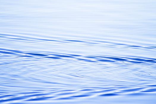 Lake water with ripples produced by wind