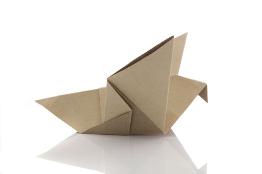 Origami bird by recycle papercraft