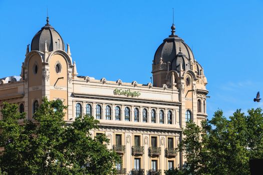 El Corte Ingles department store located on the Placa de Catalun