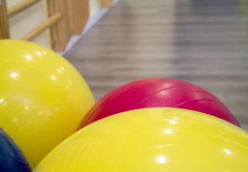Colored balls for pilates