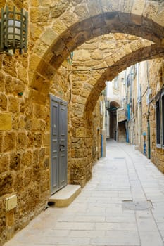 An alley in the old city, in Acre