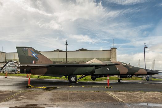 RAAF F-11C A8-130 fighter jet at Pearl Harbor Aviation Museum, O