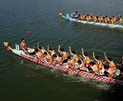 The 2014 Dragon Boat Festival in Kaohsiung, Taiwan
