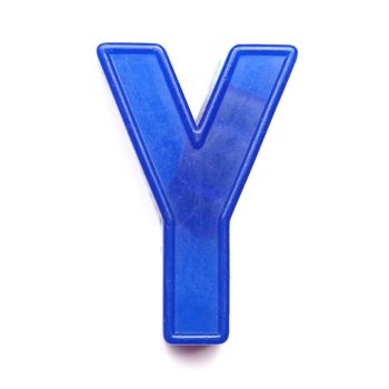 Magnetic uppercase letter Y