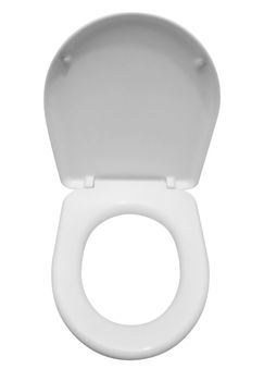 Toilet seat isolated - white