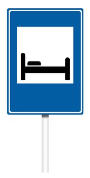 Informative traffic sign - Motel