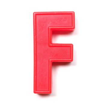 Magnetic uppercase letter F